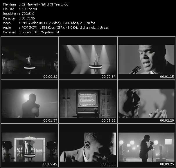 Maxwell video ”Fistful Of Tears” from dvd ”Urban Video June 2010”