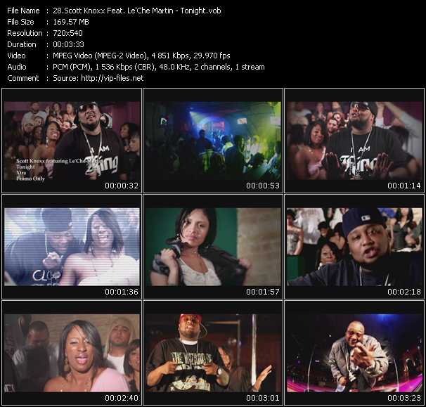 Scott Knoxx Feat. Le'Che Martin video ”Tonight” from dvd ”Urban Video June 2010”