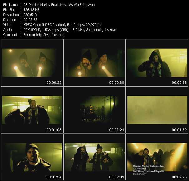 Damian Marley Feat. Nas video ”As We Enter” from dvd ”Urban Video July 2010”