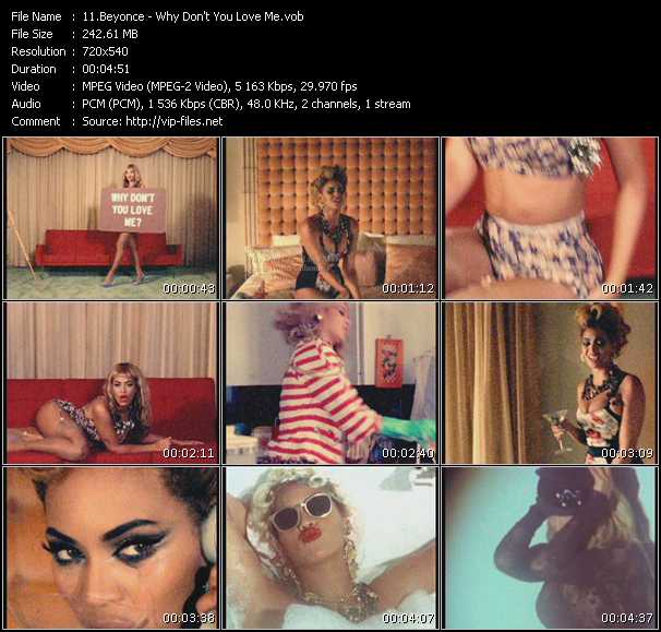 Beyonce video ”Why Don't You Love Me?” from dvd ”Urban Video July 2010”