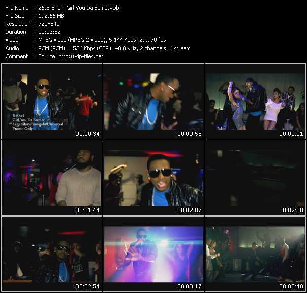 B-Shel video ”Girl You Da Bomb” from dvd ”Urban Video July 2010”