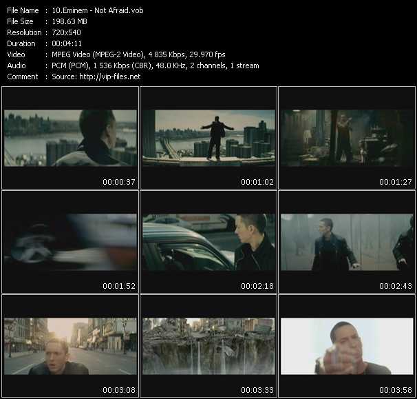 Eminem video ”Not Afraid” from dvd ”Urban Video August 2010”