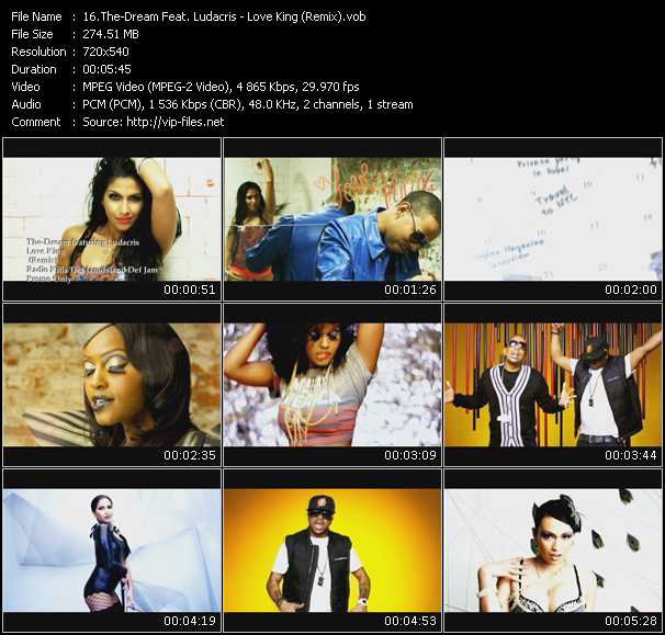 The-Dream Feat. Ludacris video ”Love King (Remix)” from dvd ”Urban Video August 2010”