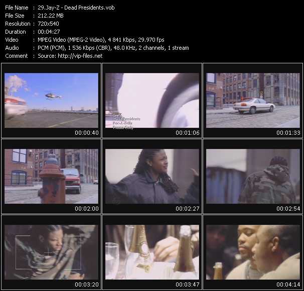 Jay-Z video ”Dead Presidents” from dvd ”Urban Video August 2010”