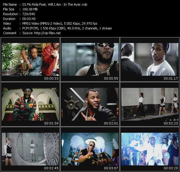 Flo Rida Feat. Will.I.Am video ”In The Ayer” from dvd ”Urban Video September 2008”