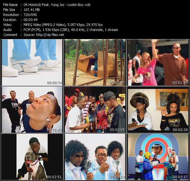 Hotstylz Feat. Yung Joc video ”Lookin Boy” from dvd ”Urban Video September 2008”