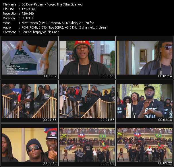 Dunk Ryders video ”Forget Tha Otha Side” from dvd ”Urban Video September 2008”
