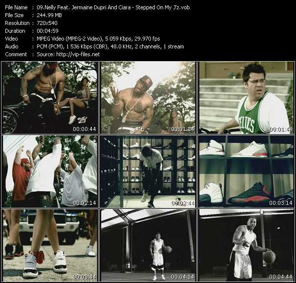 Nelly Feat. Jermaine Dupri And Ciara video ”Stepped On My J'z” from dvd ”Urban Video September 2008”