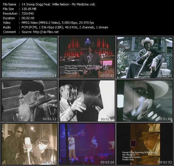 Snoop Dogg Feat. Willie Nelson video ”My Medicine” from dvd ”Urban Video September 2008”