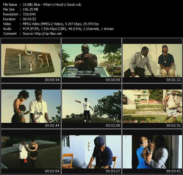 Billy Blue video ”When U Hood U Good” from dvd ”Urban Video October 2010”