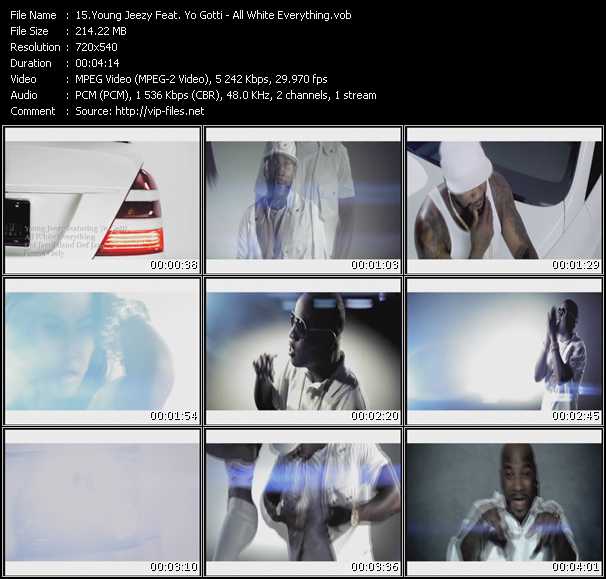 Young Jeezy Feat. Yo Gotti video ”All White Everything” from dvd ”Urban Video October 2010”