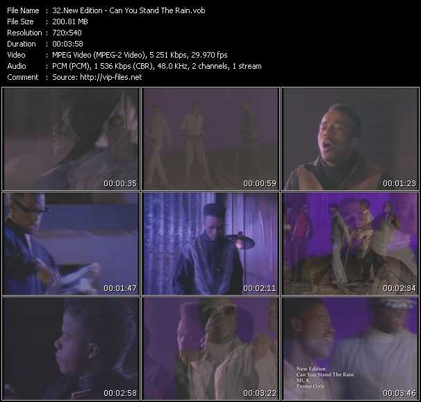 New Edition video ”Can You Stand The Rain” from dvd ”Urban Video October 2010”