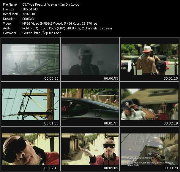 Tyga Feat. Lil' Wayne video ”I'm On It” from dvd ”Urban Video November 2010”