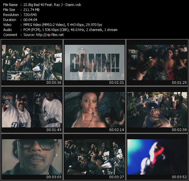 Big Bad 40 Feat. Ray J video ”Damn” from dvd ”Urban Video November 2010”