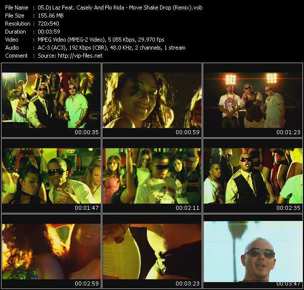 Dj Laz Feat. Casely And Flo Rida video ”Move Shake Drop (Remix)” from dvd ”Rock America Urban September 2008”