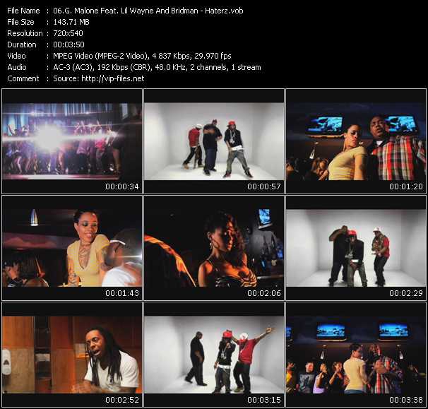 Glasses Malone Feat. Lil' Wayne And Birdman video ”Haterz” from dvd ”Rock America Urban September 2008”