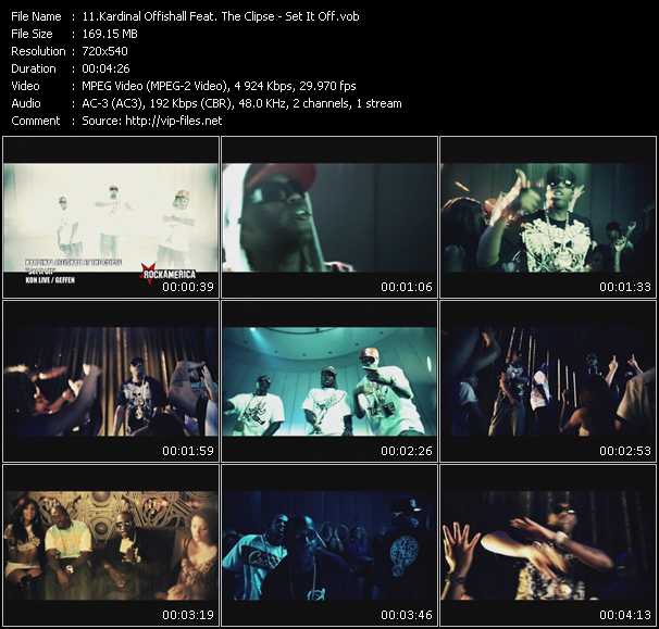 Kardinal Offishall Feat. The Clipse video ”Set It Off” from dvd ”Rock America Urban September 2008”