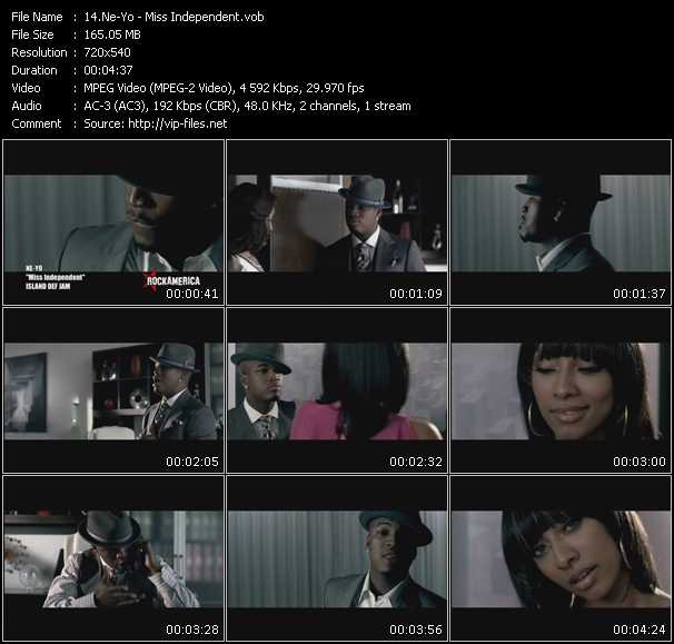 Ne-Yo video ”Miss Independent” from dvd ”Rock America Urban September 2008”