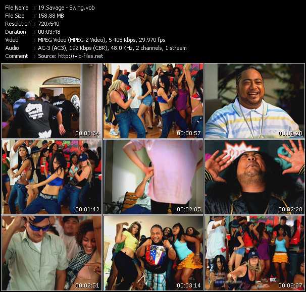 Savage video ”Swing” from dvd ”Rock America Urban September 2008”