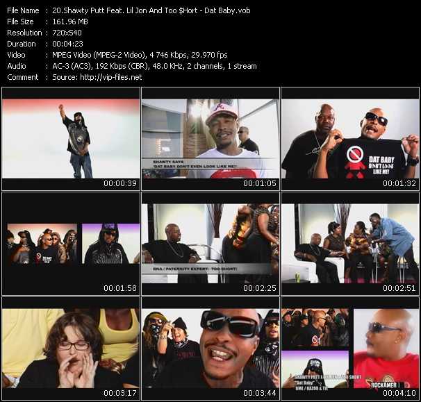 Shawty Putt Feat. Lil' Jon And Too Short video ”Dat Baby” from dvd ”Rock America Urban September 2008”