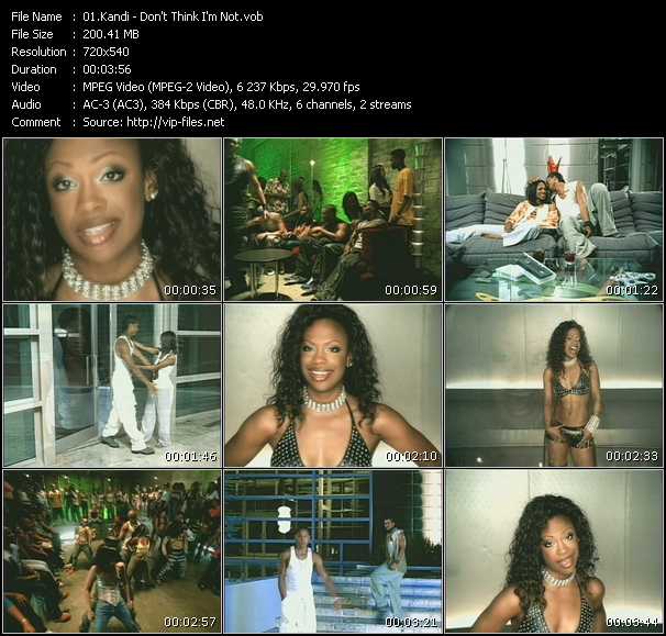 Kandi video ”Don't Think I'm Not” from dvd ”RnB Hits 2002”