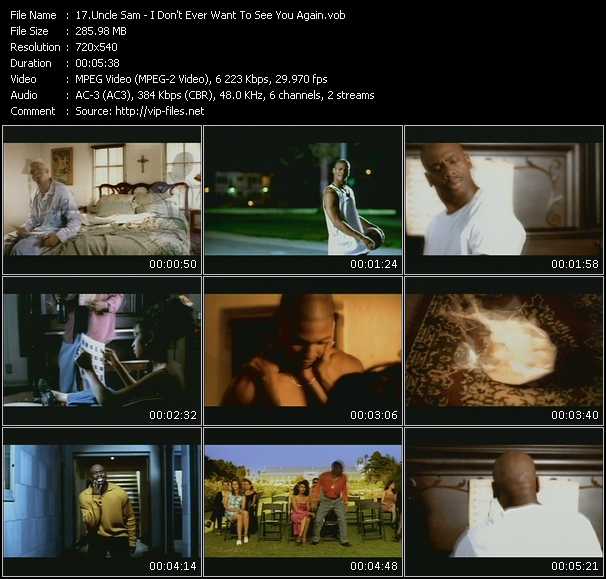 Uncle Sam video ”I Don't Ever Want To See You Again” from dvd ”RnB Hits 2002”