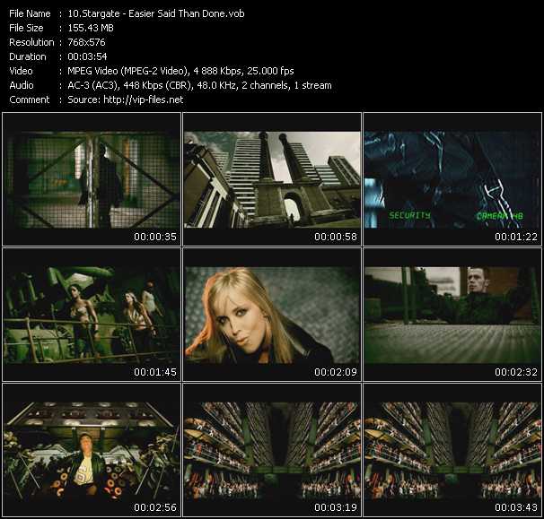 Stargate video ”Easier Said Than Done” from dvd ”RnB Superclub”