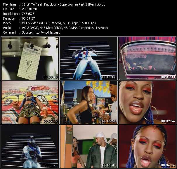 Lil' Mo Feat. Fabolous video ”Superwoman Part 2 (Remix)” from dvd ”RnB Superclub”