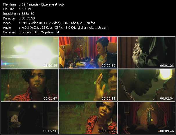 Fantasia (Fantasia Barrino) video ”Bittersweet” from dvd ”Rock America Urban September 2010”