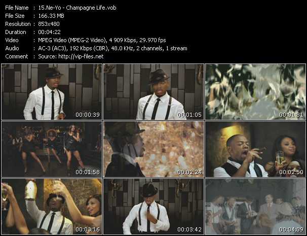 Ne-Yo video ”Champagne Life” from dvd ”Rock America Urban September 2010”