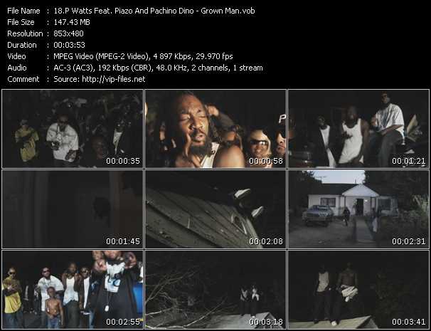 P. Watts Feat. Piazo And Pachino Dino video ”Grown Man” from dvd ”Rock America Urban September 2010”