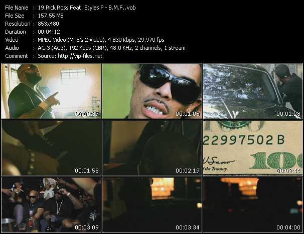 Rick Ross Feat. Styles P video ”B.M.F.” from dvd ”Rock America Urban September 2010”