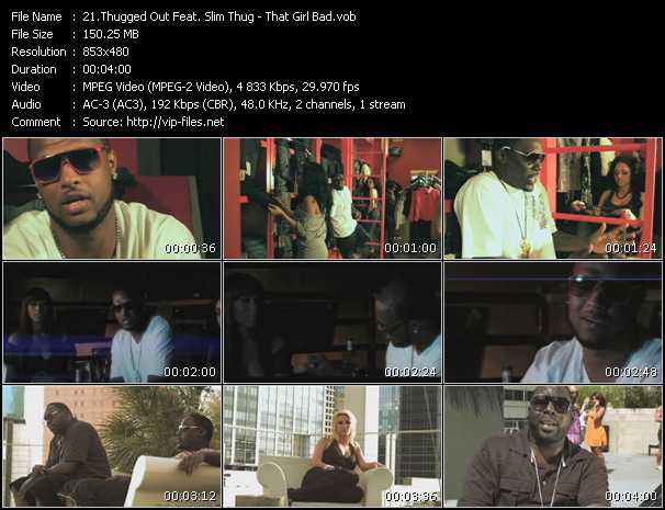 Thugged Out Feat. Slim Thug video ”That Girl Bad” from dvd ”Rock America Urban September 2010”