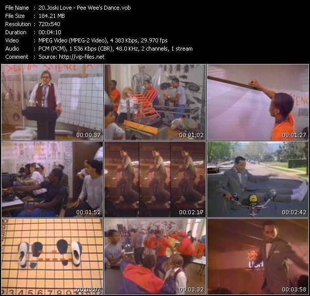 Joski Love video ”Pee Wee's Dance” from dvd ”Screenplay VJ-Pro Classic Vision Novelty And Comedy Vol.1 April 2010”