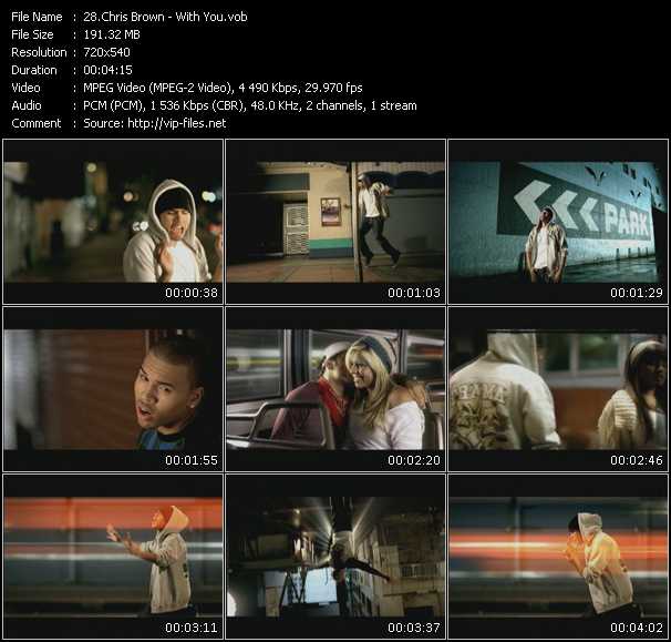 Chris Brown video ”With You” from dvd ”Screenplay VJ-Pro Hits Vision January 2008”