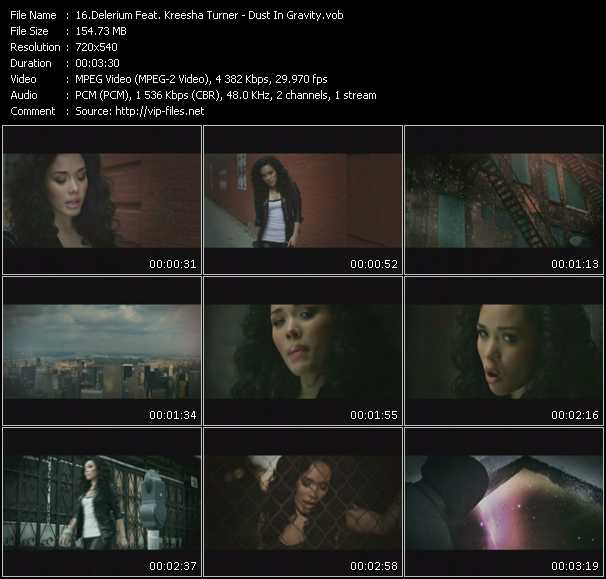 Delerium Feat. Kreesha Turner video ”Dust In Gravity” from dvd ”Screenplay VJ-Pro Hits Vision March 2010”