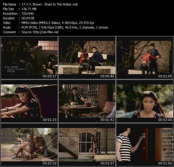 VV Brown video ”Shark In The Water” from dvd ”Screenplay VJ-Pro Hits Vision March 2010”
