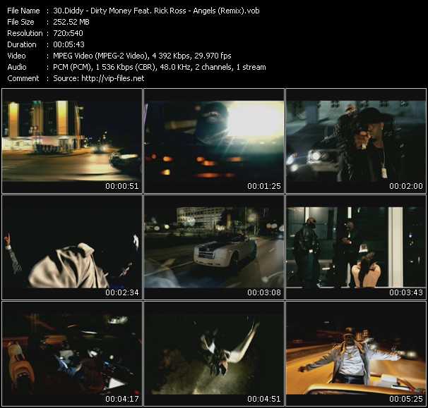 Diddy - Dirty Money Feat. Rick Ross video ”Angels (Remix)” from dvd ”Screenplay VJ-Pro Hits Vision March 2010”