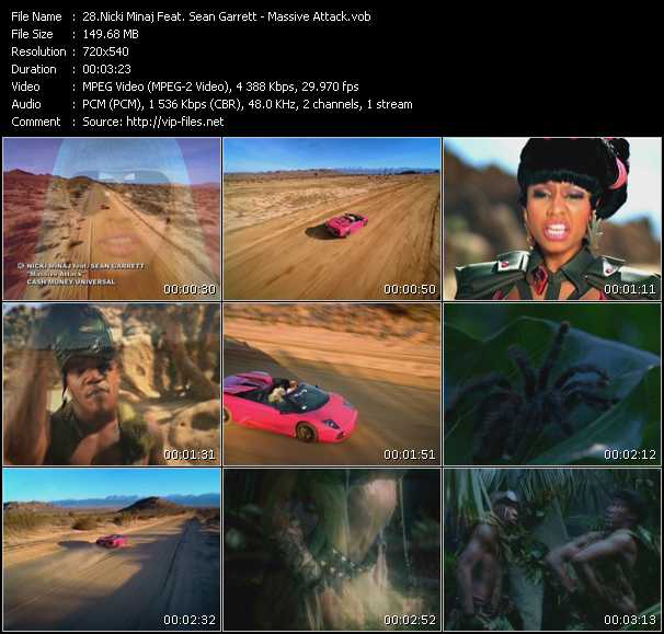 Nicki Minaj Feat. Sean Garrett video ”Massive Attack” from dvd ”Screenplay VJ-Pro Hits Vision May 2010”