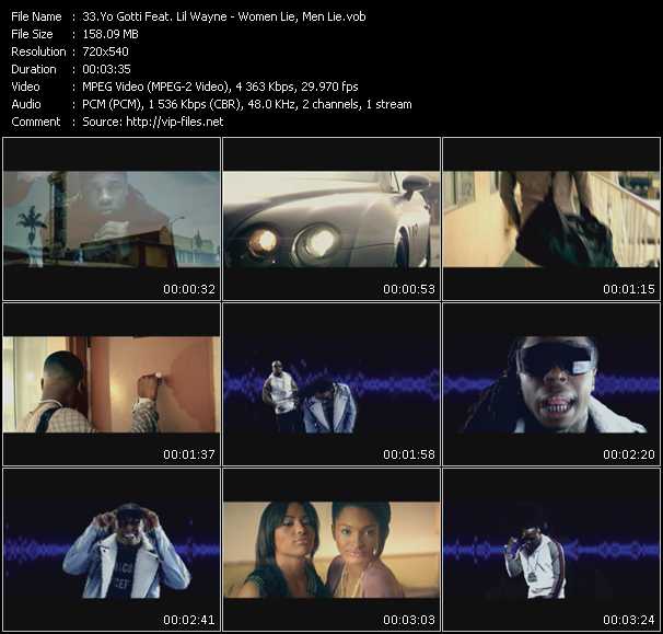 Yo Gotti Feat. Lil' Wayne video ”Women Lie, Men Lie” from dvd ”Screenplay VJ-Pro Hits Vision May 2010”