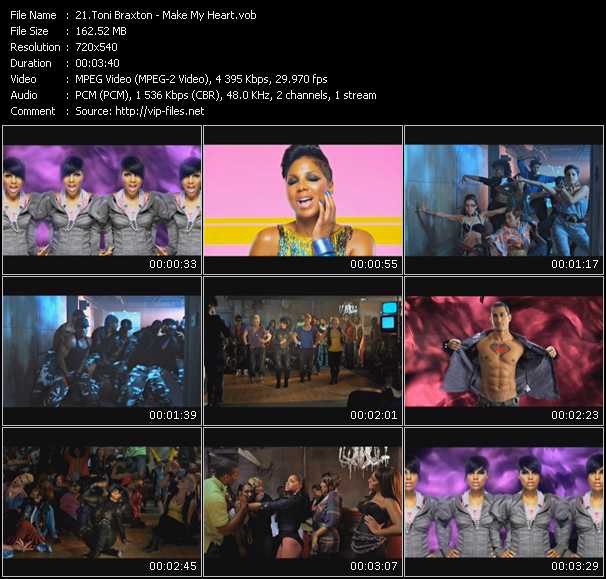 Toni Braxton video ”Make My Heart” from dvd ”Screenplay VJ-Pro Hits Vision June 2010”