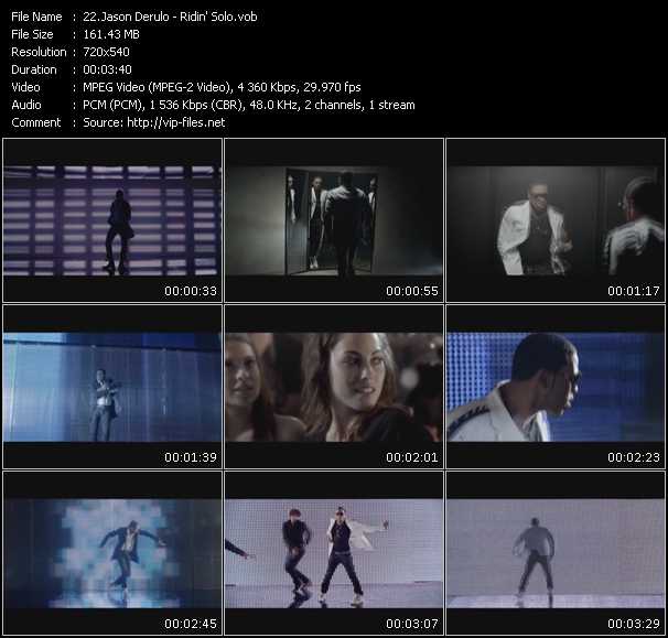 Jason Derulo video ”Ridin' Solo” from dvd ”Screenplay VJ-Pro Hits Vision June 2010”