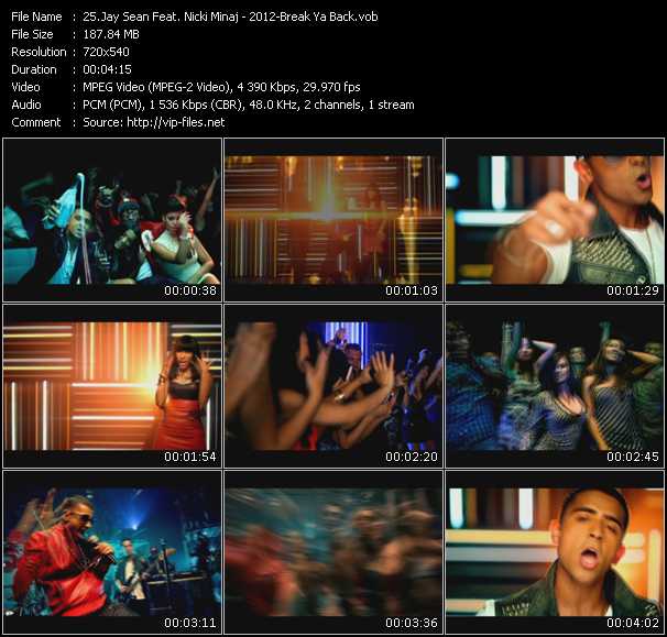 Jay Sean Feat. Nicki Minaj video ”2012-Break Ya Back” from dvd ”Screenplay VJ-Pro Hits Vision October 2010”