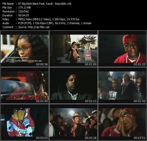 Big Bank Black Feat. Kandi video ”Imposible” from dvd ”Screenplay VJ-Pro Urban Vision March 2010”
