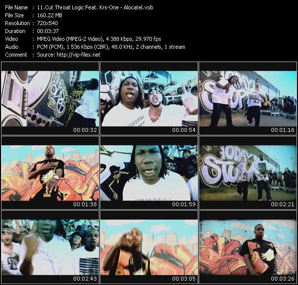 Cut Throat Logic Feat. Krs-One video ”Alocatel” from dvd ”Screenplay VJ-Pro Urban Vision March 2010”