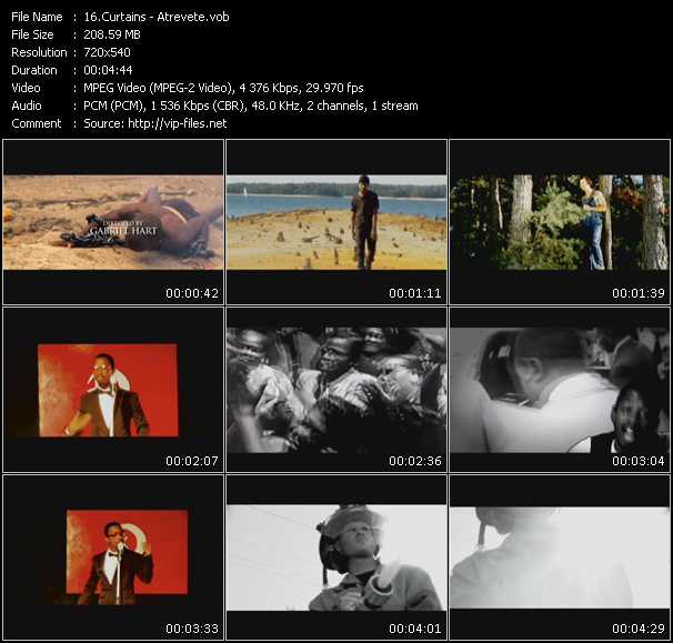 Curtains video ”Atrevete” from dvd ”Screenplay VJ-Pro Urban Vision March 2010”