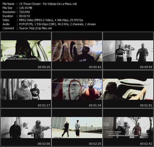 Those Chosen video ”Por Debajo De La Mesa” from dvd ”Screenplay VJ-Pro Urban Vision March 2010”