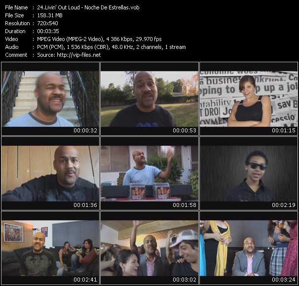 Livin' Out Loud video ”Noche De Estrellas” from dvd ”Screenplay VJ-Pro Urban Vision March 2010”
