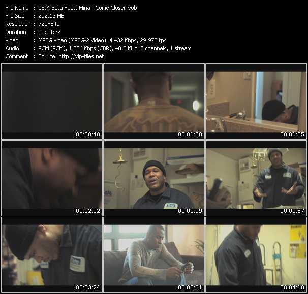 K-Beta Feat. Mina video ”Come Closer” from dvd ”Screenplay VJ-Pro Urban Vision April 2010”