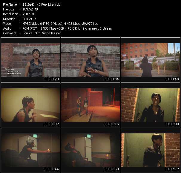 Su-Kin video ”I Feel Like” from dvd ”Screenplay VJ-Pro Urban Vision April 2010”